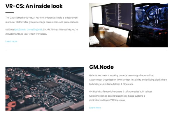 GalacticMechanic VR-CS and GM.Node articles